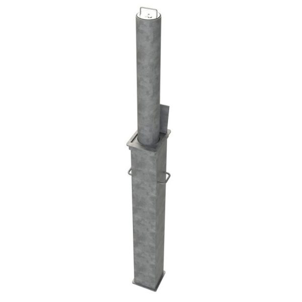 Galvanised Round 670mm Lift Assist Telescopic Security Post