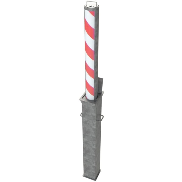 Galvanized Round 850mm Telescopic Security Post