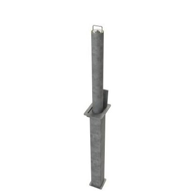 Galvanized Round Domestic 580mm Telescopic Security Post