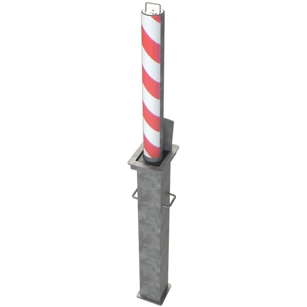 Galvanized Round Standard 670mm Telescopic Security Post