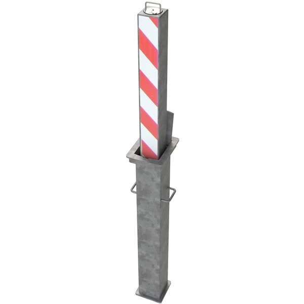 Galvanized Square Standard 670mm Telescopic Security Post
