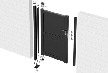Surface/Sunken Pedestrian Gate Receiver Post