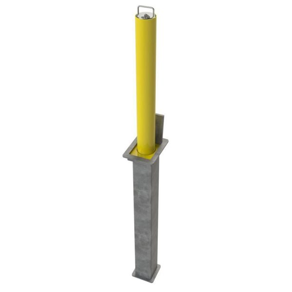 Powder Coated Round Domestic 580mm Telescopic Security Post