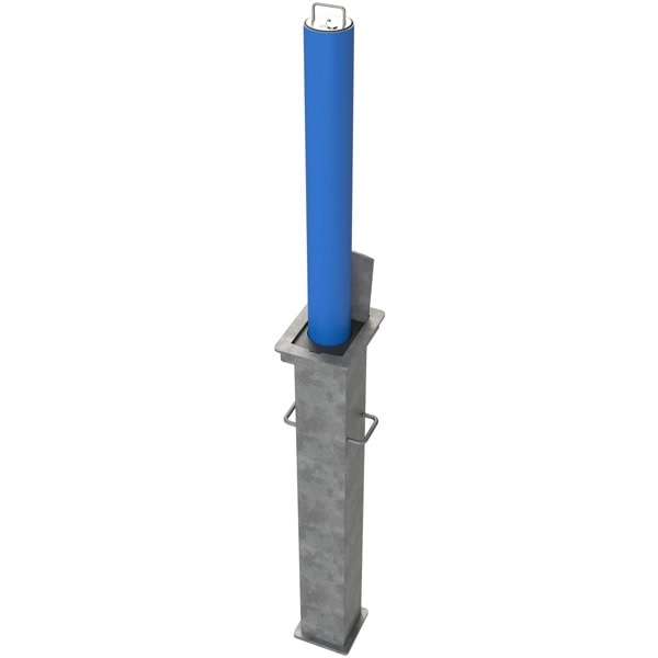 Powder Coated Round Standard 670mm Telescopic Security Post