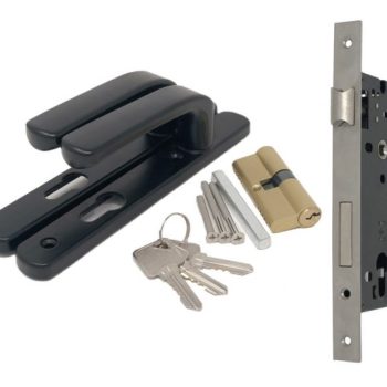 Gate Handle Set with Keys and Lock - Double Gate