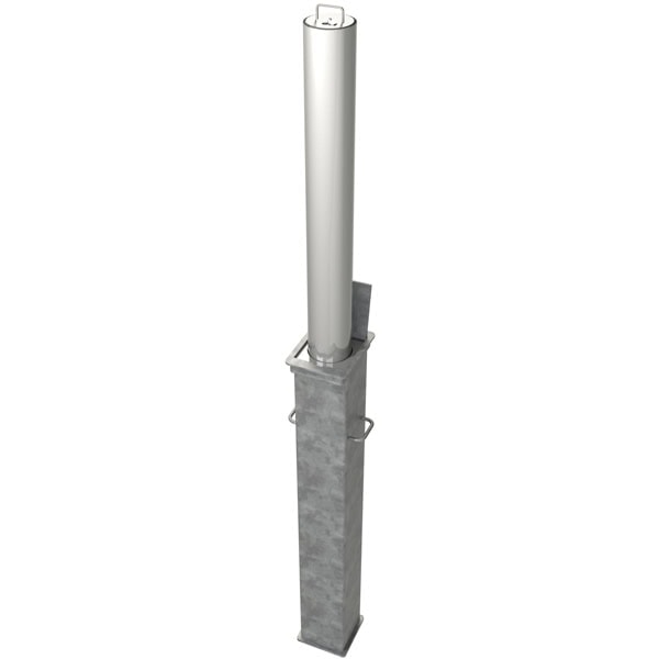 Stainless Steel Round 850mm Telescopic Security Post