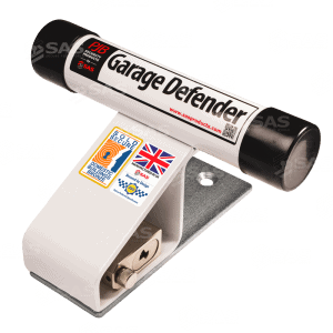PJB320T - Garage Defender White  w Padlock & Tarmac Adaptor