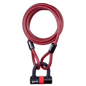 2500x12mm Steel Braided Security Loop Cable with HD43 Padlock