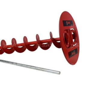 ScrewIn Ground Anchor, 500mm deep, Heavy Duty Auger Style