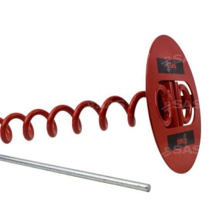 ScrewIn Ground Anchor, 400mm deep, Corkscrew Style