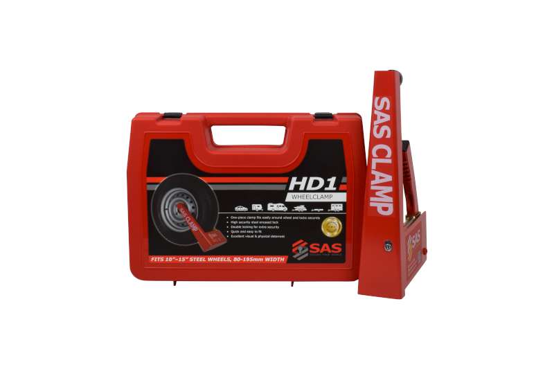 SAS HD1 Heavy-Duty wheelclamp for steel wheels in plastic case - Image 3