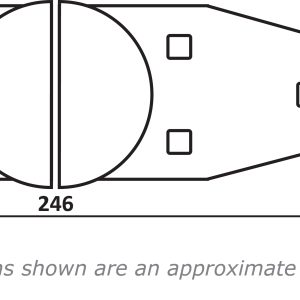 PJB316- Universal Security Hasp & Master M50D Lock/ Fixings - Image 3