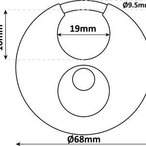 PJB316- Universal Security Hasp & Master M50D Lock/ Fixings - Image 4