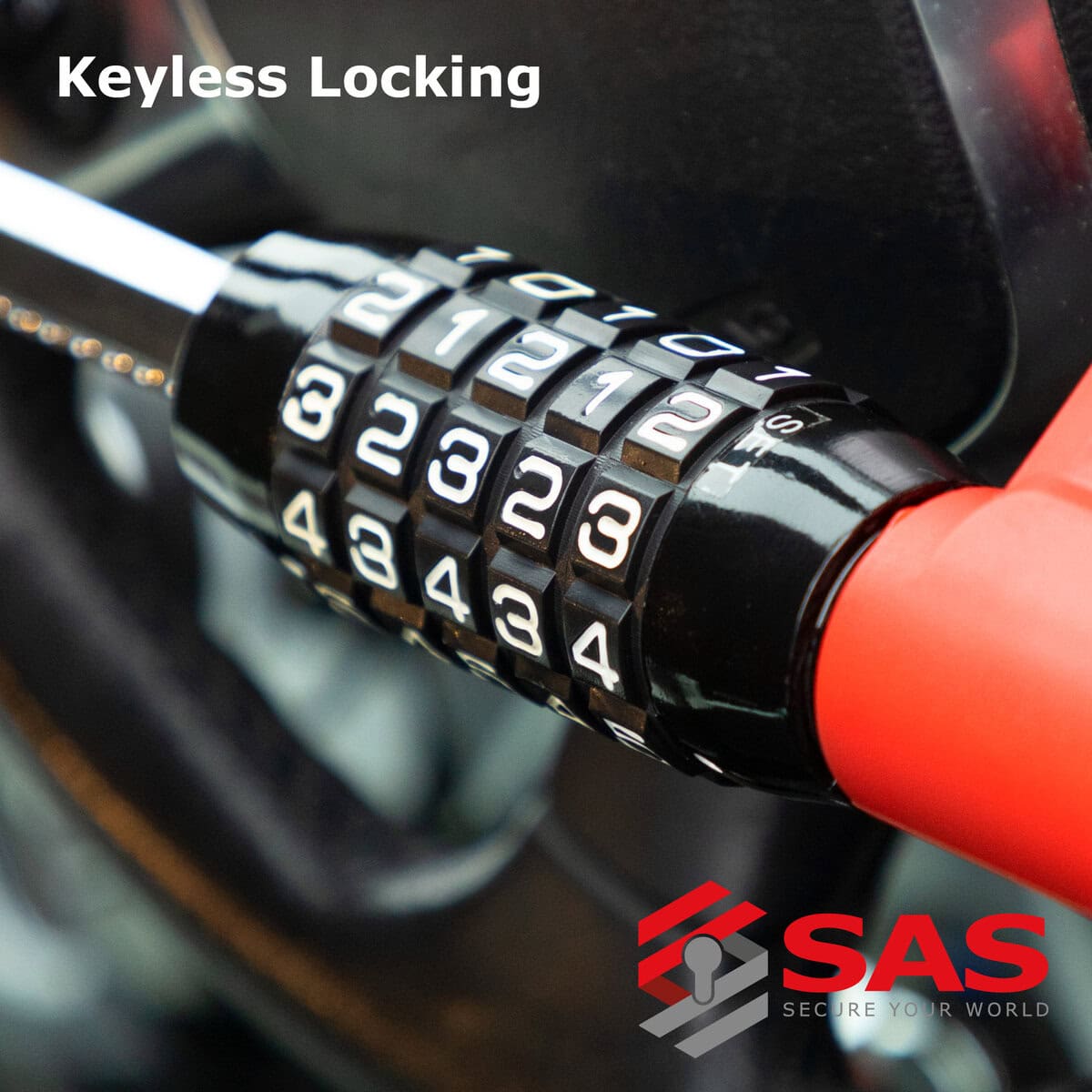 SAS Large Crook Steering Wheel Lock, Combi Number Lock - Image 6