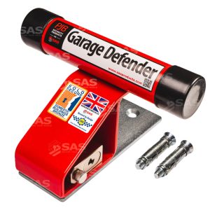 Garage defender red padlock