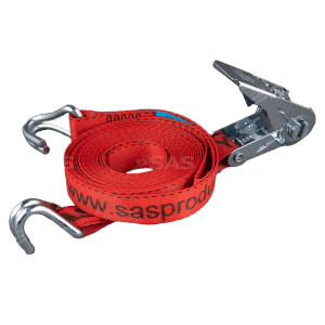 RS3-5 HD Ratchet Strap, 450daN, 5m x 25mm Strap with Claw hooks, Set of 2
