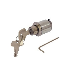 Integral Alko lock and keys with allen key