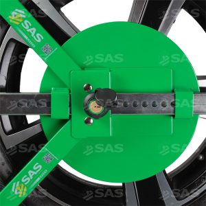Wheelclamp close image of lock