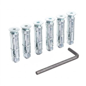 Shield Anchor Bolt fixing kit - Pk.6, with Allen Key